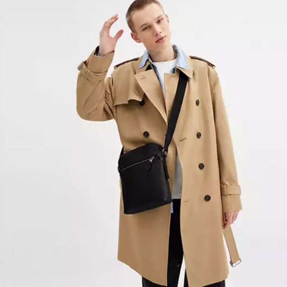 COACH BLACK HOUSTON FLIGHT BAG - Picture 2 of 12